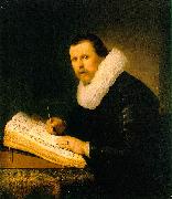 REMBRANDT Harmenszoon van Rijn A Scholar oil painting artist